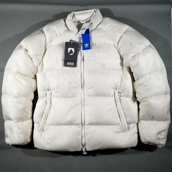 adidas puffer jacket white